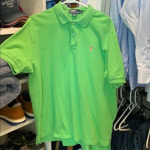 Lime green polo